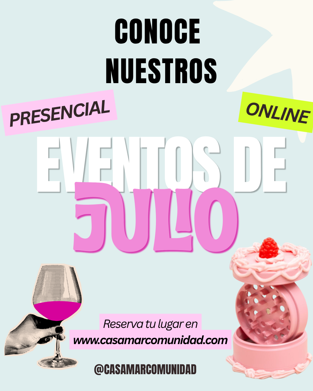 Conoce nuestros eventos de julio CasAmar