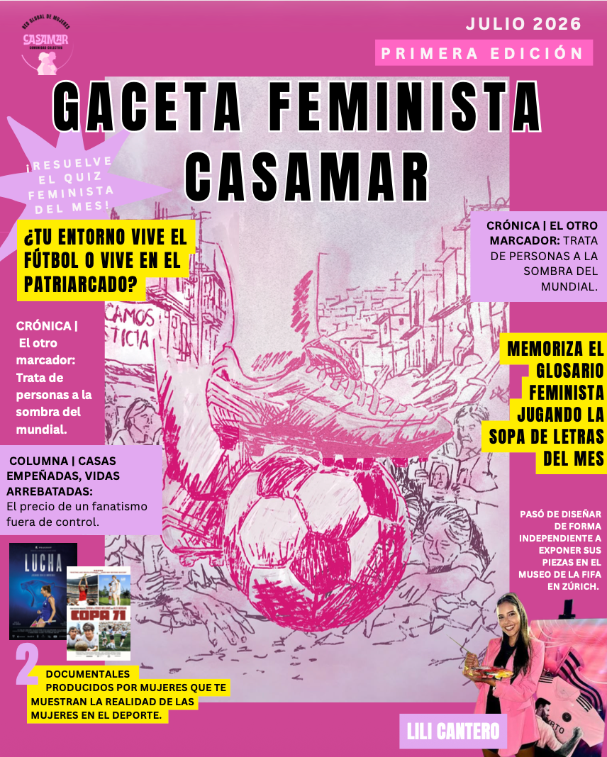 Portada Gaceta Feminista CasAmar julio 2026